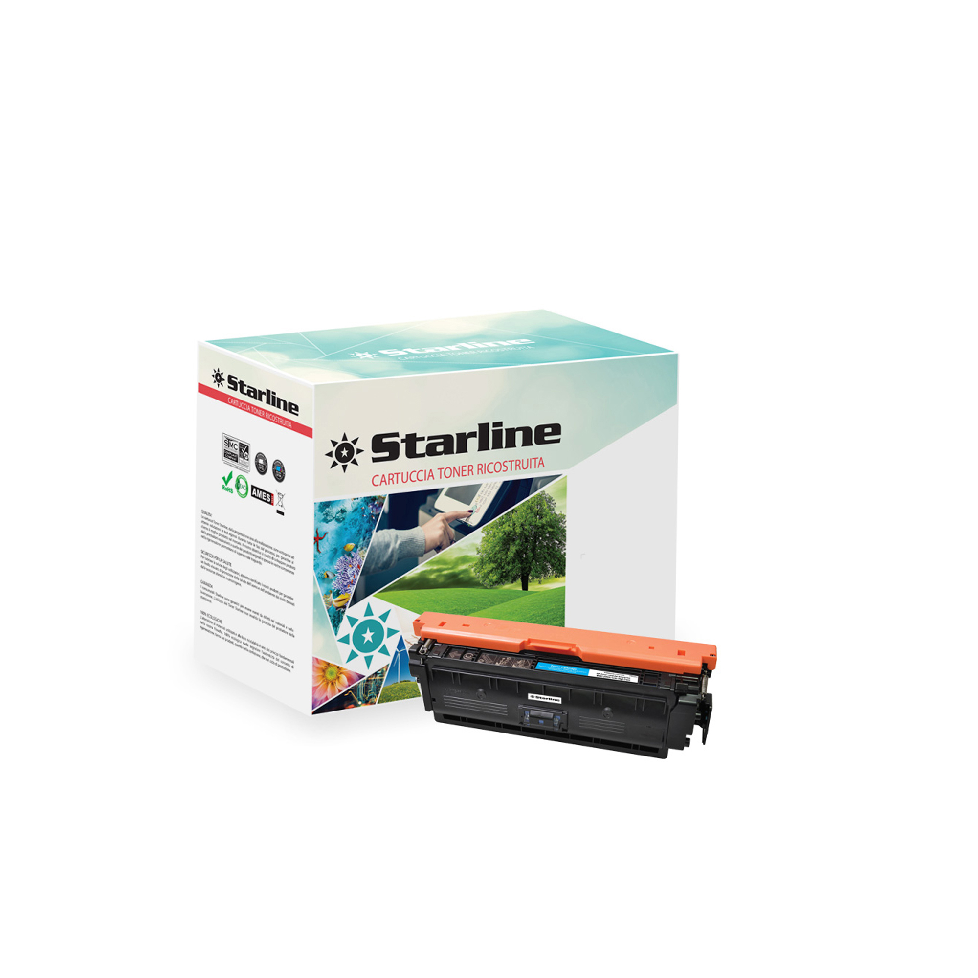 Starline - Toner Ricostruito per HP - Ciano …