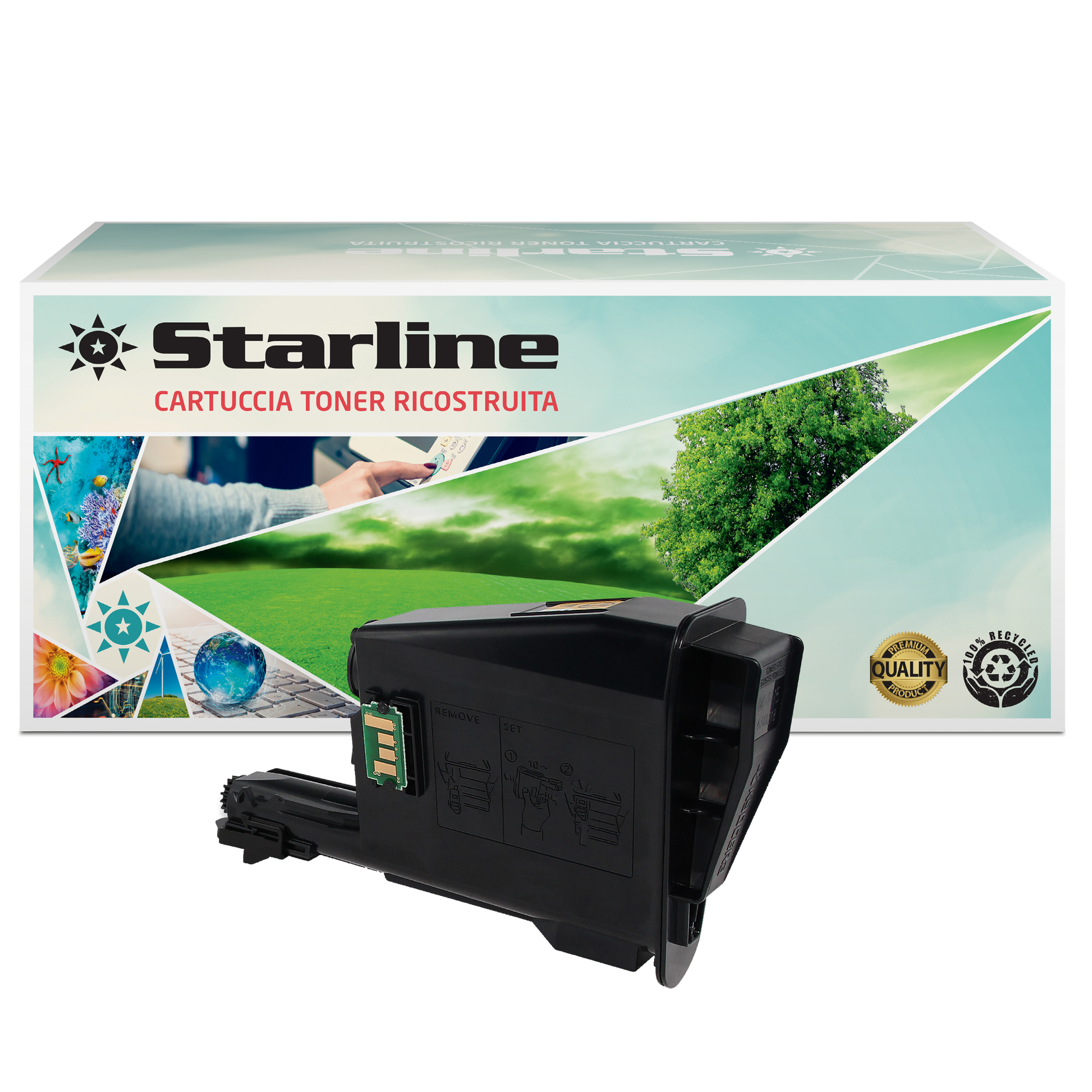 Starline - Toner Ricostruito - per Kyocera Mita …