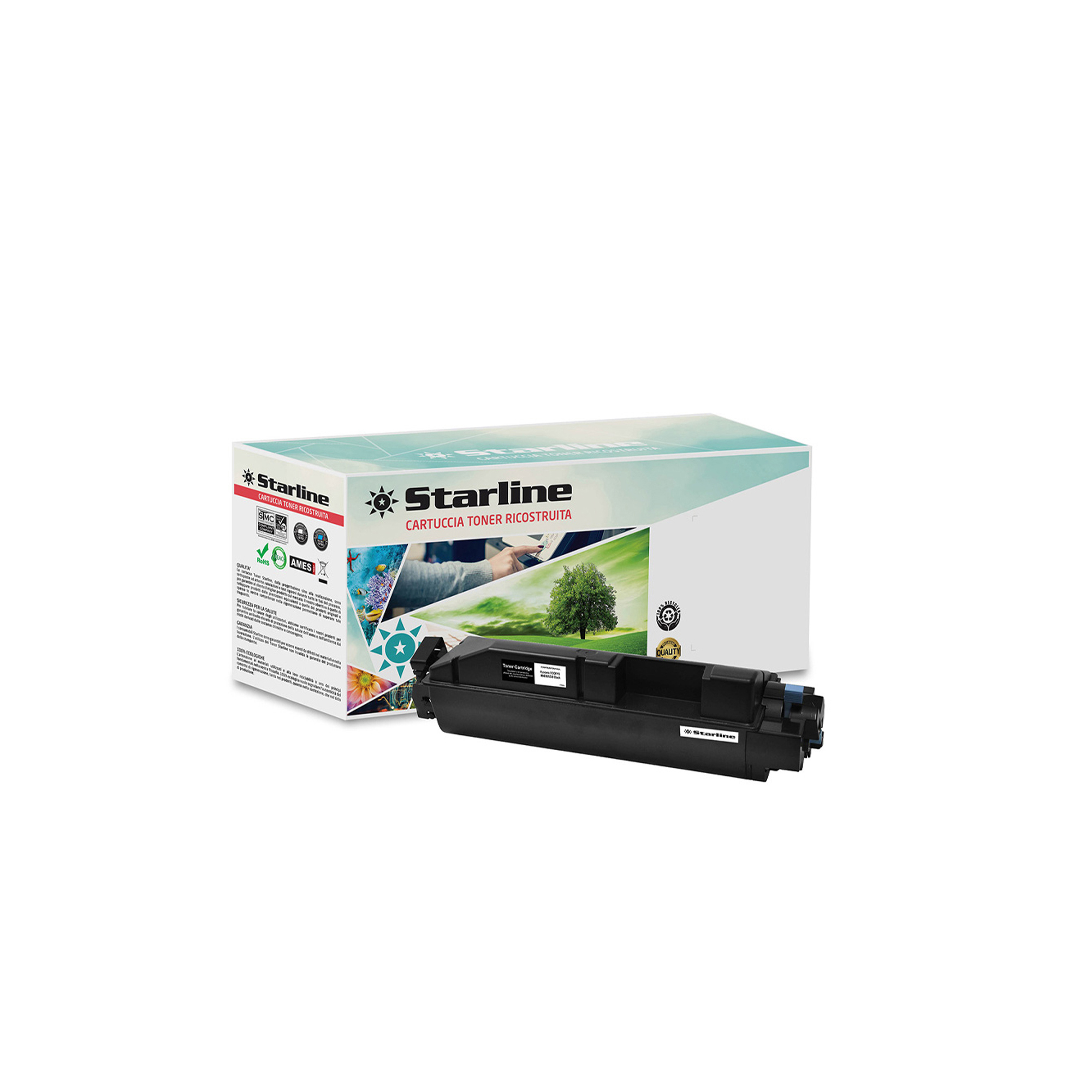 Starline - Toner Ricostruito per Kyocera - Nero …