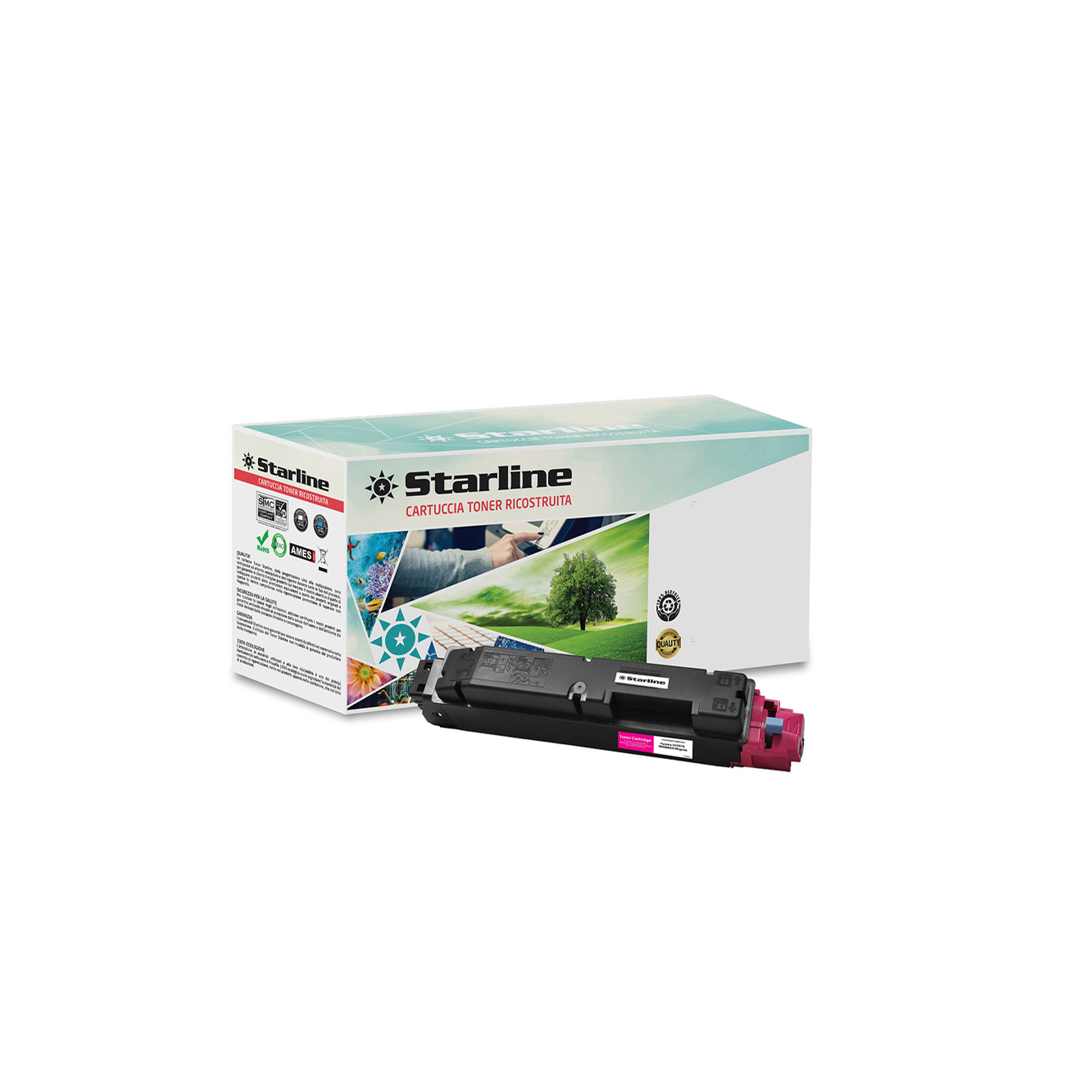 Starline - Toner Ricostruito per Kyocera - Magenta …