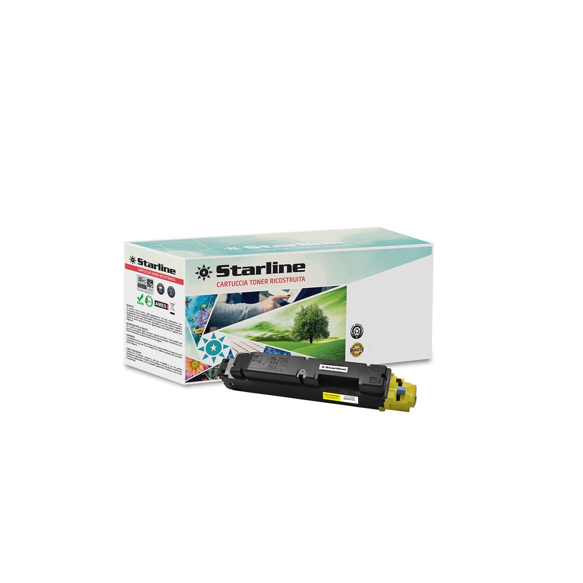 Starline - Toner Ricostruito per Kyocera - Giallo …