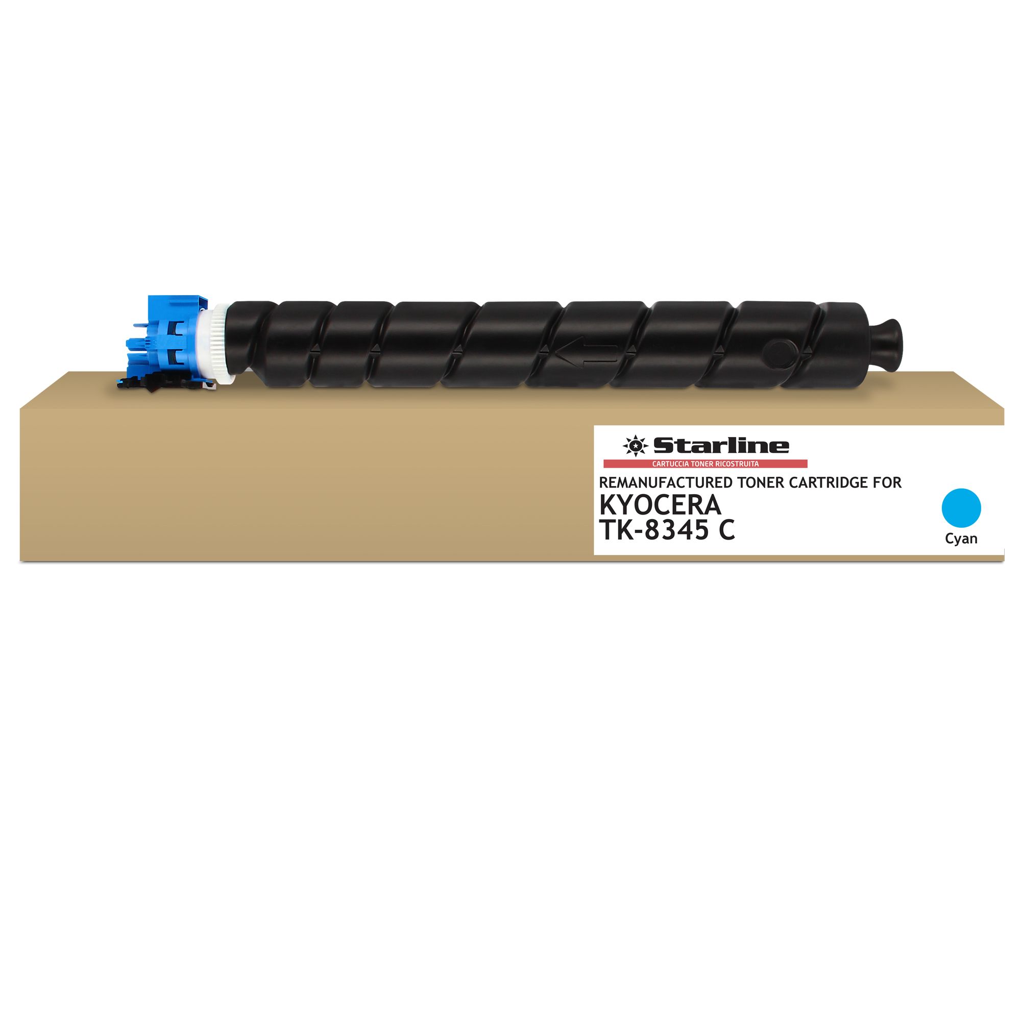 Starline - Toner ricostruito per Kyocera - Ciano …