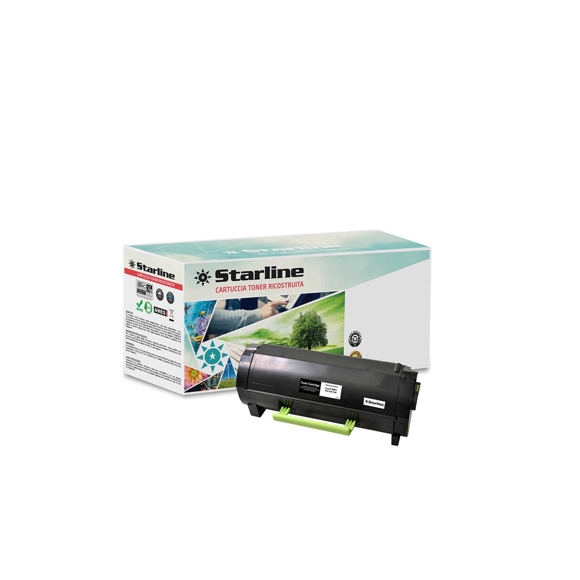 Starline - Toner Ricostruito per Lexmark - Nero …