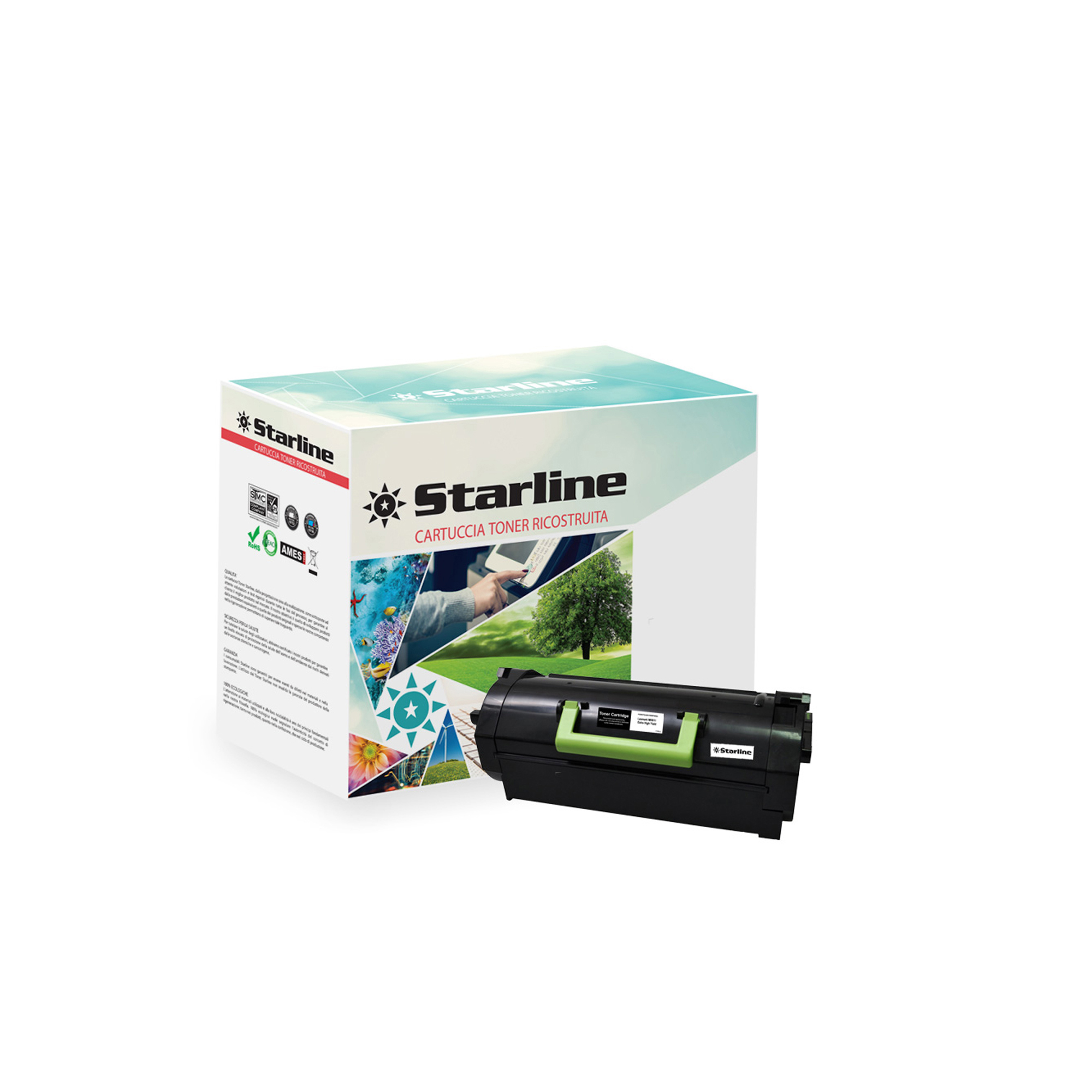 Starline - Toner Ricostruito per Lexmark - Nero …