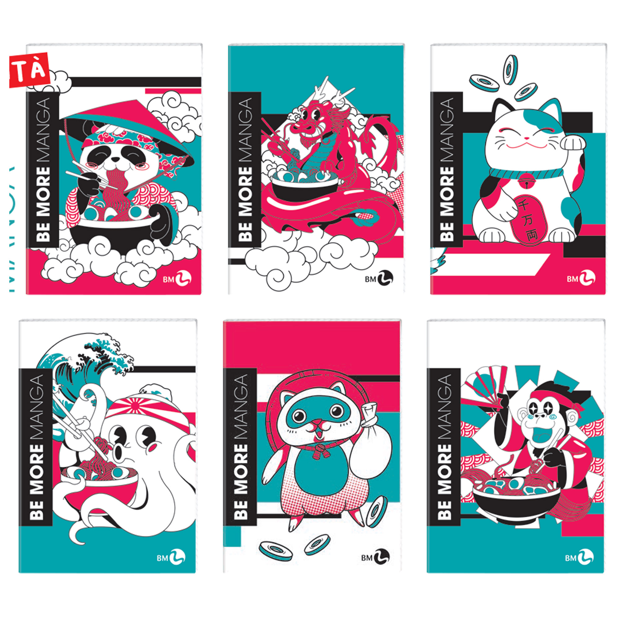 Maxiquaderno Be More Manga - A4 - 4mm …
