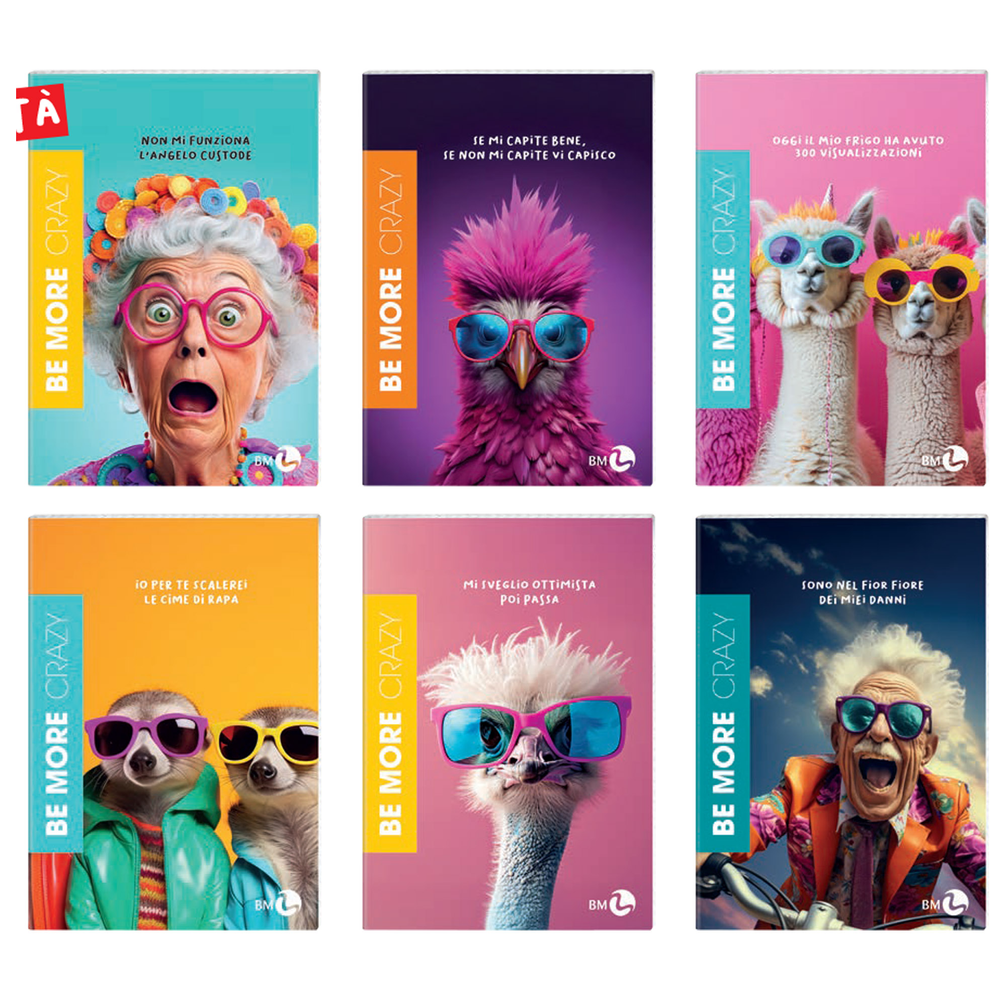 Maxiquaderno Be More Crazy - A4 - 1 …