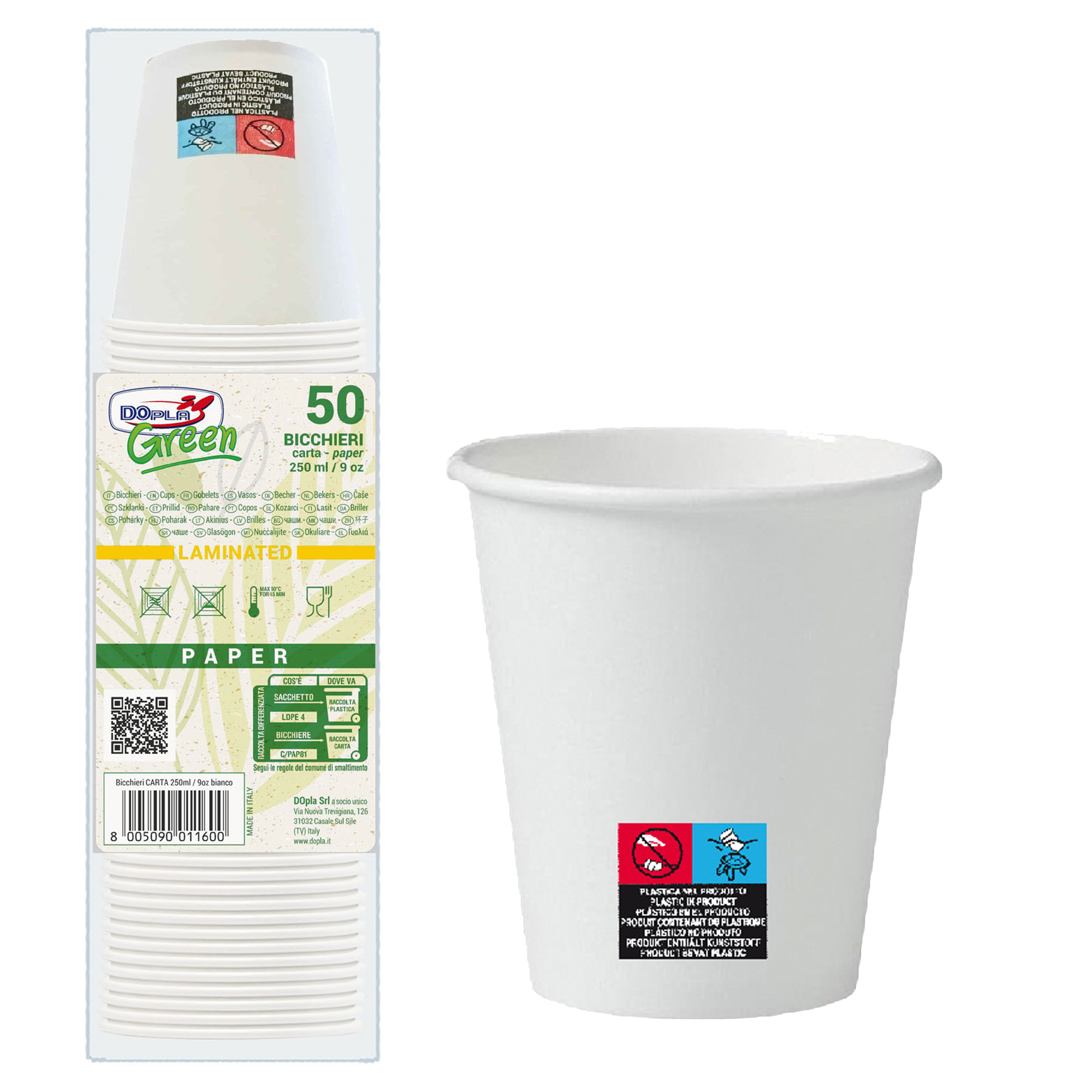 Bicchieri in carta - 250 ml - con …
