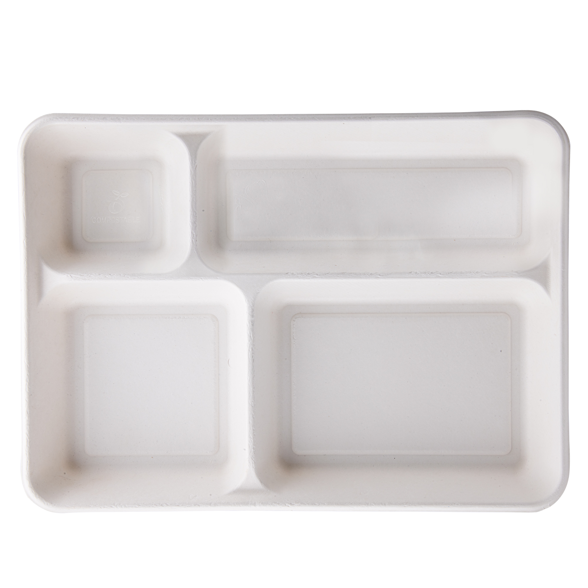 Vassoio biodegradabile - 4 scomparti - 37 x …