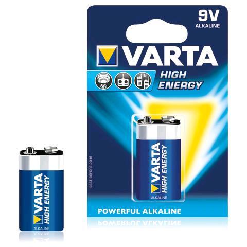 Varta High Energy 04922 - Batteria 9V - …