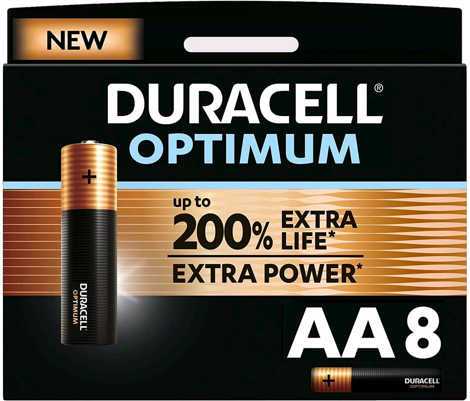 Duracell Optimum - Batteria 8 x tipo AA …