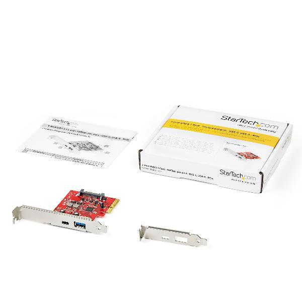 StarTech.com 2-Port 10Gbps USB-A & USB-C PCIe Card, …