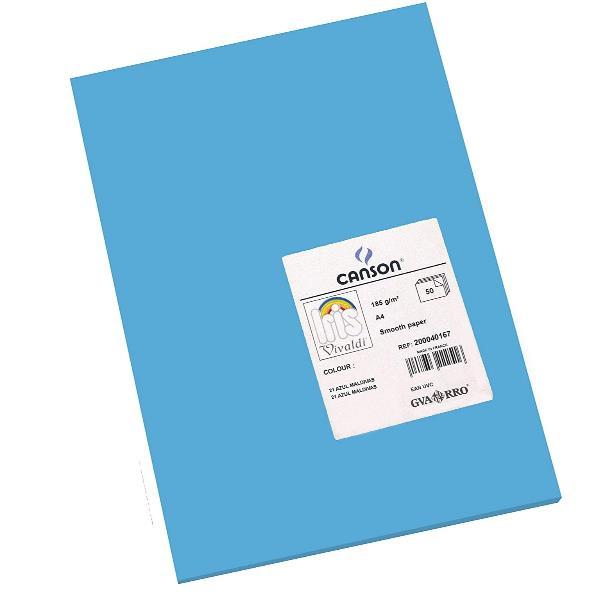 CANSON CF50FF VIVALDI A4 185G BLU PRIMARIO