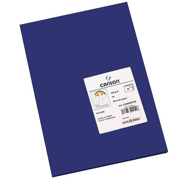 CANSON CF50FF VIVALDI A4 185G OLTREMARE