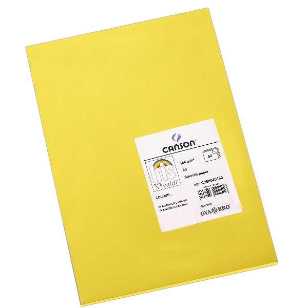 CANSON CF50FF VIVALDI A3 185 G/M GIALLO C.