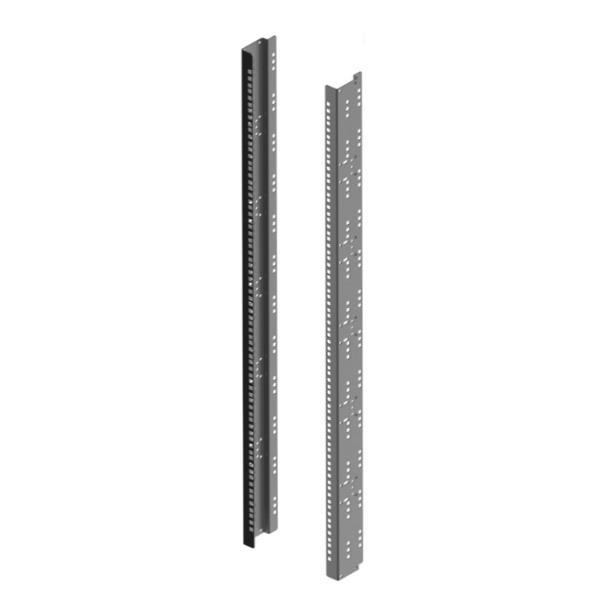 ITRack 309441 Coppia montanti 19' 24U neri
