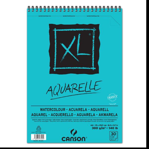 CANSON AQUARELLE BLOCCO CON SPIRALE PER SCHIZZI FORMATO …