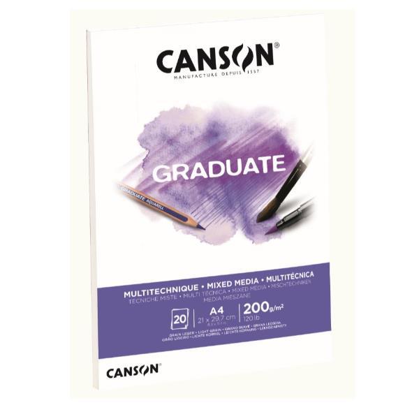 CANSON Graduate Mixed Media - Blocco - A4 …