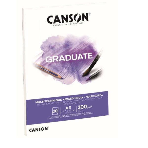CANSON Graduate Mixed Media - Blocco - A3 …