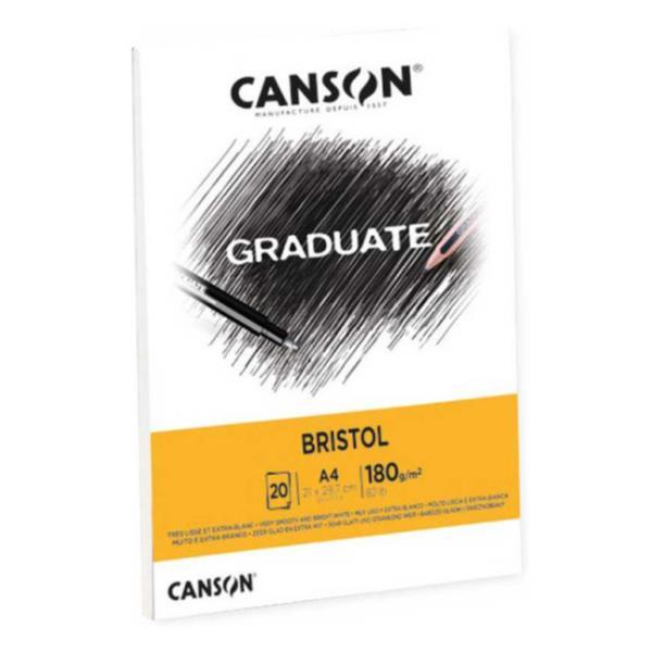 CANSON Graduate Bristol - Blocco incollato sul lato …
