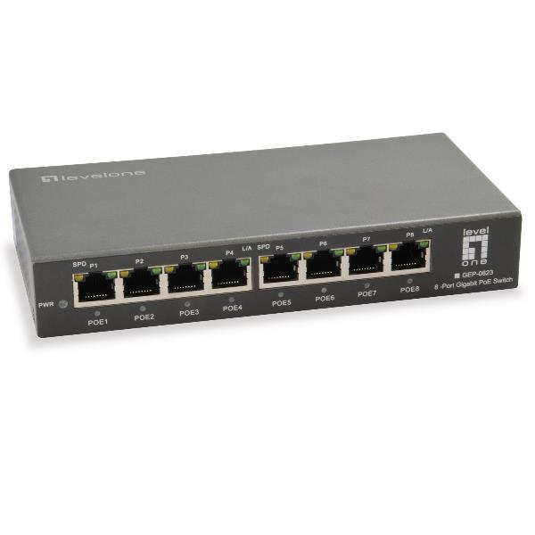 LevelOne GEP-0823 - Switch - 8 x 10/100/1000 …