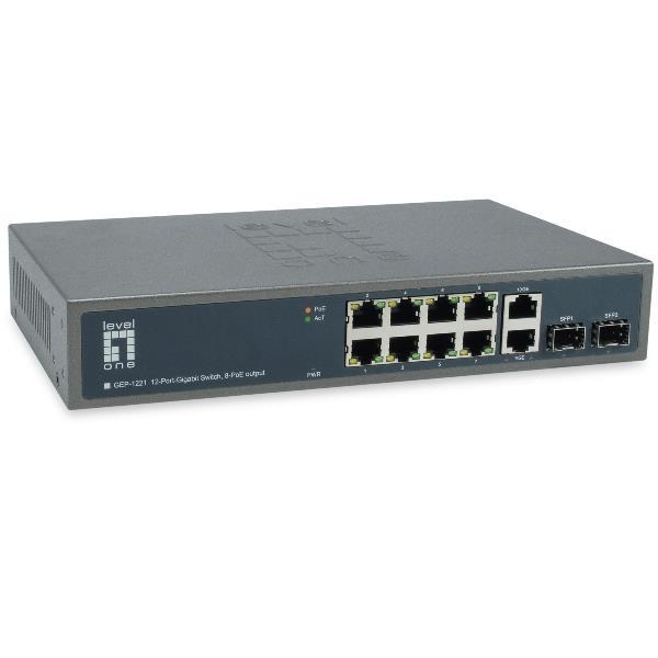 LevelOne GEP-1221 - Switch - unmanaged - 8 …