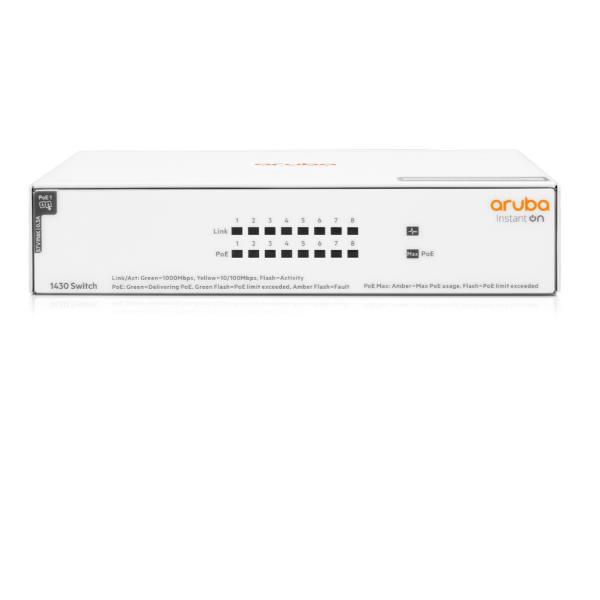 HPE Aruba Instant On 1430 8G Class4 PoE …