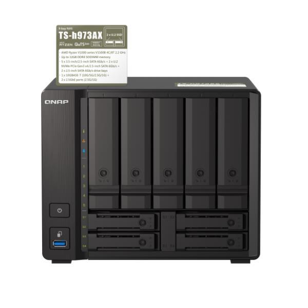 QNAP TS-H973AX-32G - Server NAS - 9 alloggiamenti …