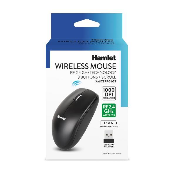 MOUSE WIRELESS 2.4GHZ 1000DPI 3 TASTI + SCROLL …