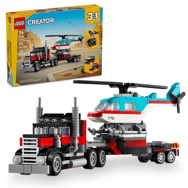 LEGO CREATOR 3 IN 1 AUTOCARRO CON ELICOTTERO …