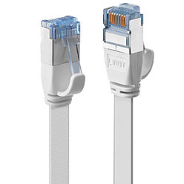 LINDY CAVO CAT.6A U/FTP FLAT BIANCO, 3M
