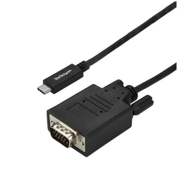 StarTech.com 6ft (2m) USB C to VGA Cable, …