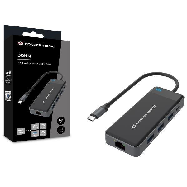 Conceptronic DOCKING STATION 7-in-1 USB 3.2 Gen. 1 …