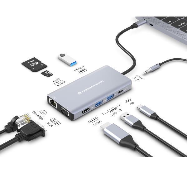Conceptronic DOCKING STATION 10-IN-1 USB 3.2 GEN 1 …