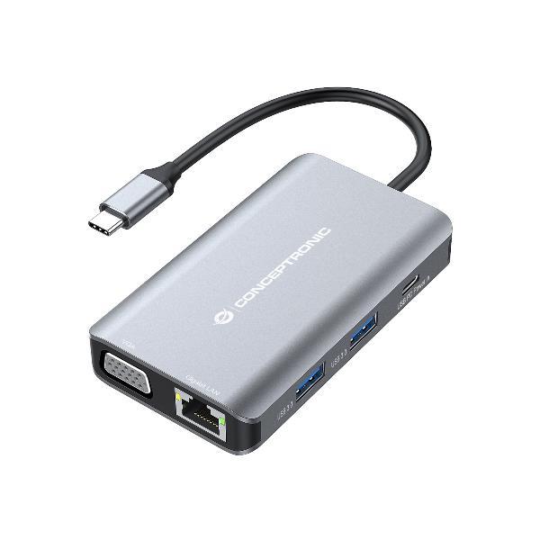 Conceptronic DONN21G - Docking station - USB-C 3.2 …