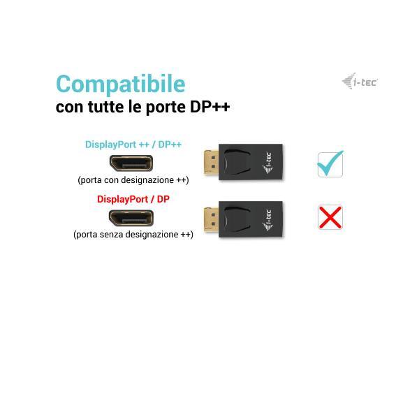 I-TEC ADATTATORE PASSIVO DA DISPAYPORT MASCHIO AD HDMI …