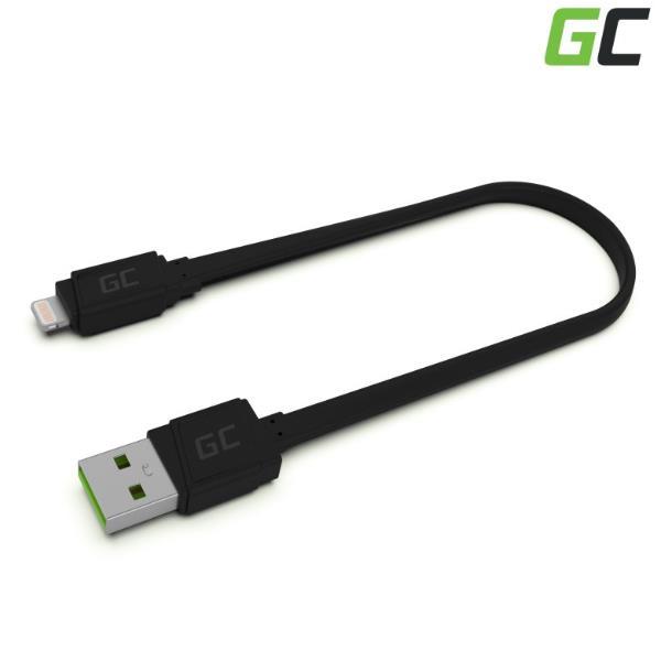 GREEN CELL CABLE LIGHTNING FLATCABLE 25CM