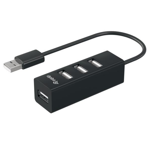 EQUIP HUB 4 PORTE USB-A 2.0 480 Mbps …