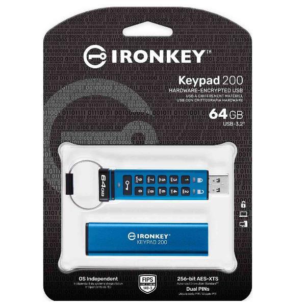 Kingston IronKey Keypad 200 - Chiavetta USB - …