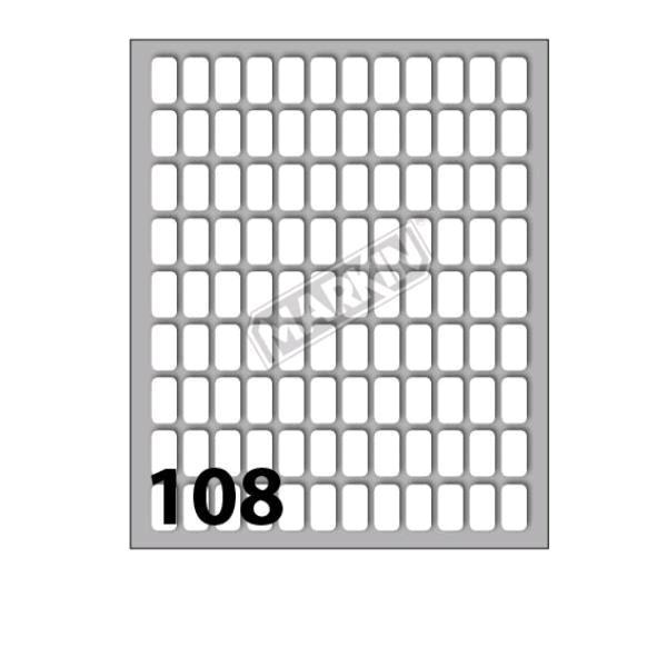 MARKIN ETICHETTE ADESIVE 14X8 mm BIANCO CONF 1080 …