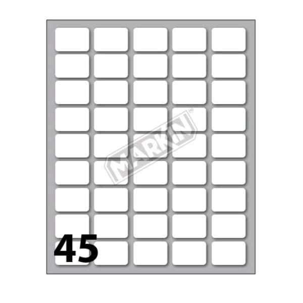 MARKIN ETICHETTE ADESIVE 21X14 mm BIANCO CONF 450 …