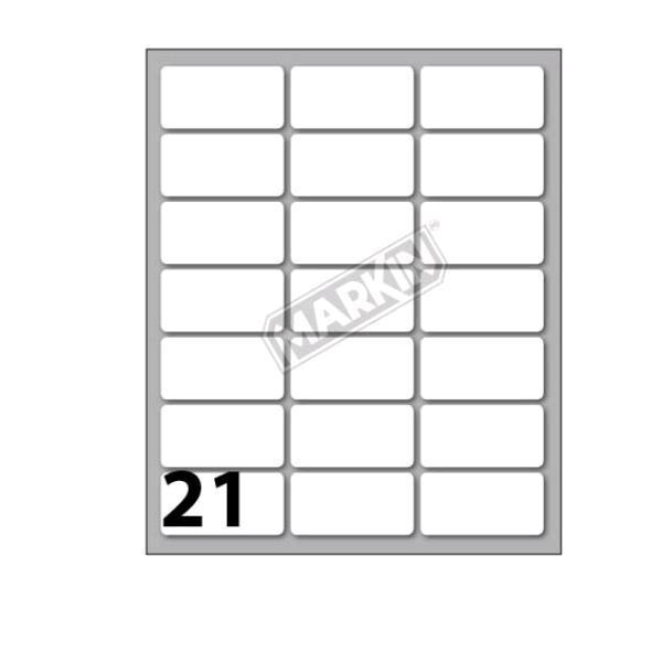MARKIN ETICHETTE ADESIVE 37X19 mm BIANCO CONF 210 …