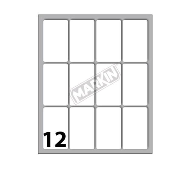 MARKIN ETICHETTE ADESIVE 46X27 mm BIANCO CONF 120 …