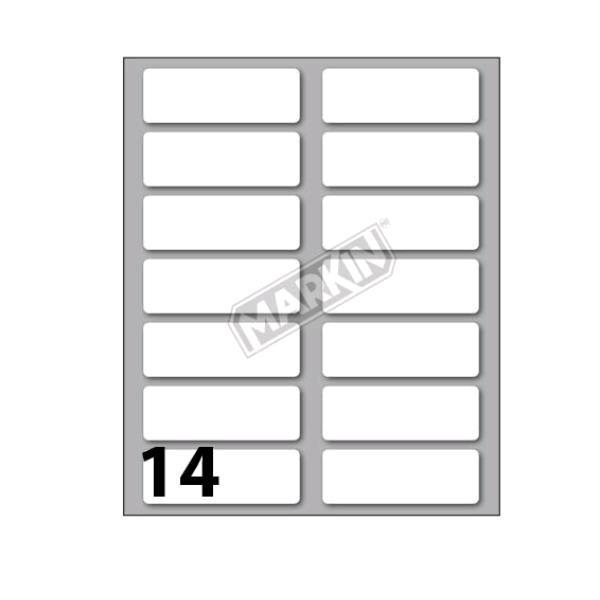 MARKIN ETICHETTE ADESIVE 52X18 mm BIANCO CONF 140 …