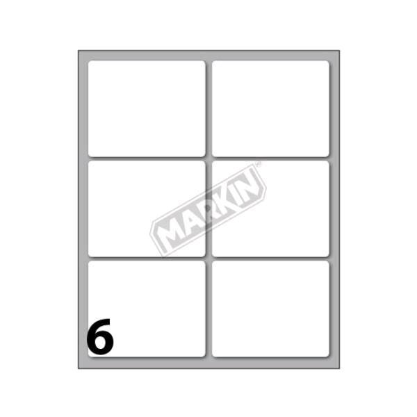 MARKIN ETICHETTE ADESIVE 56X46 mm BIANCO CONF 60 …