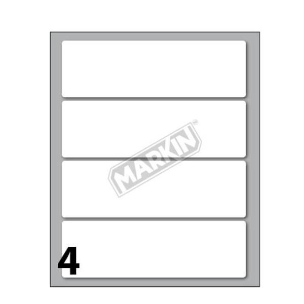MARKIN ETICHETTE ADESIVE 110X34 mm BIANCO CONF 40 …