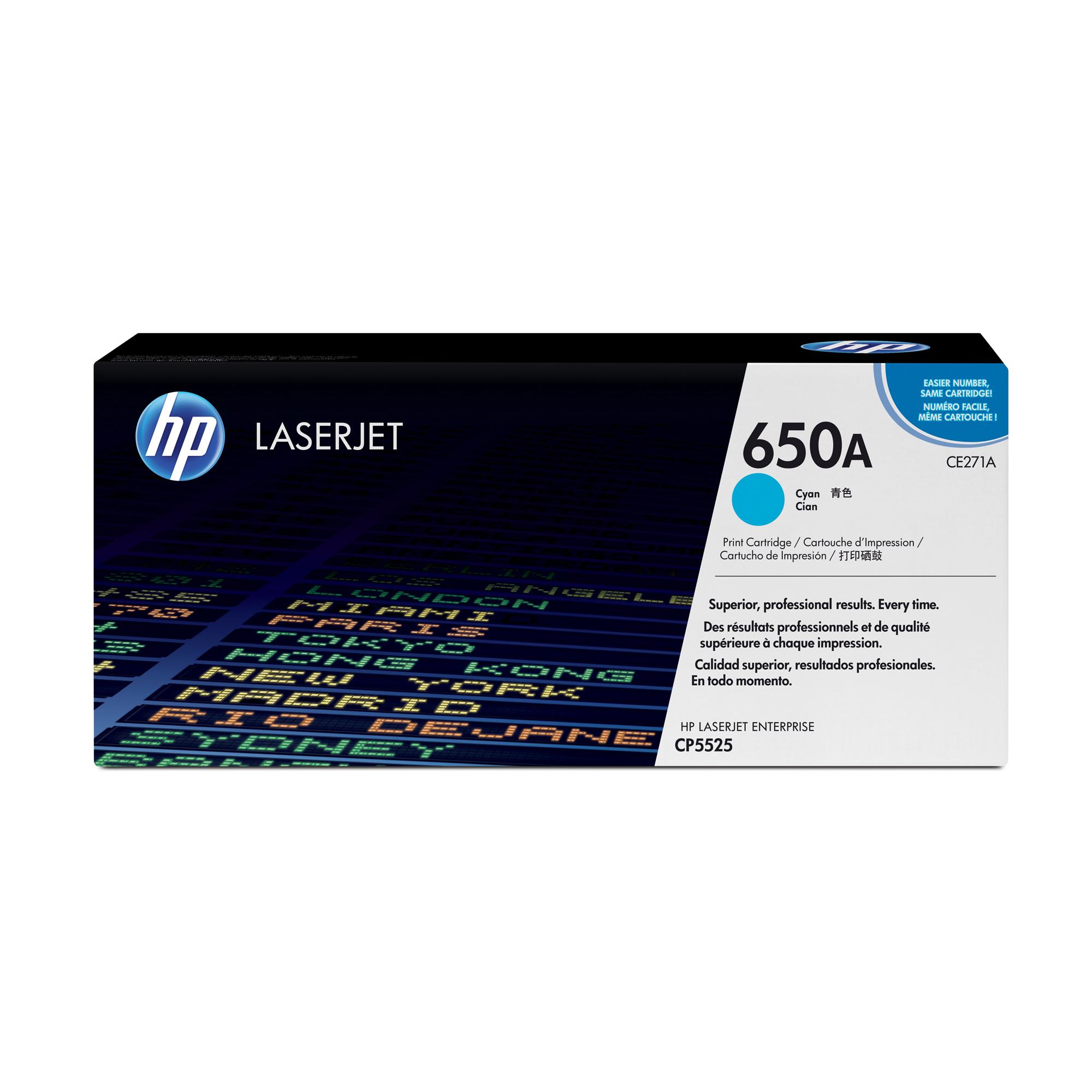 Hp - Toner originale - 650A - Ciano …