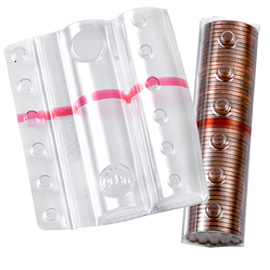 Blister portamonete - 5 cent - fascia rossa …