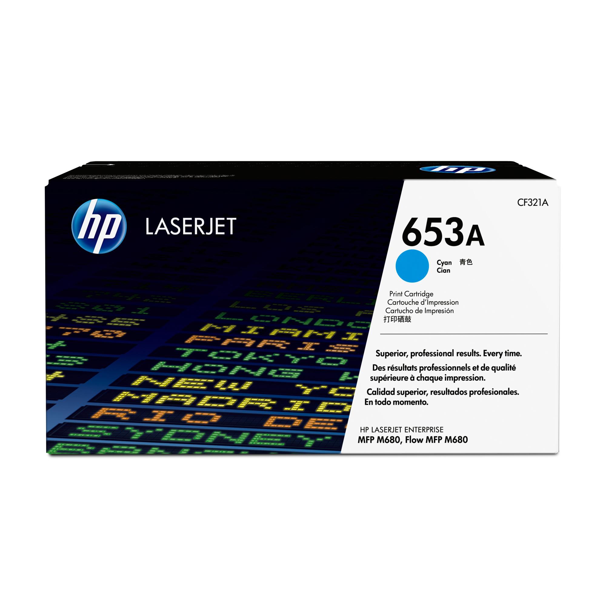 Hp - Toner originale - 653A - Ciano …