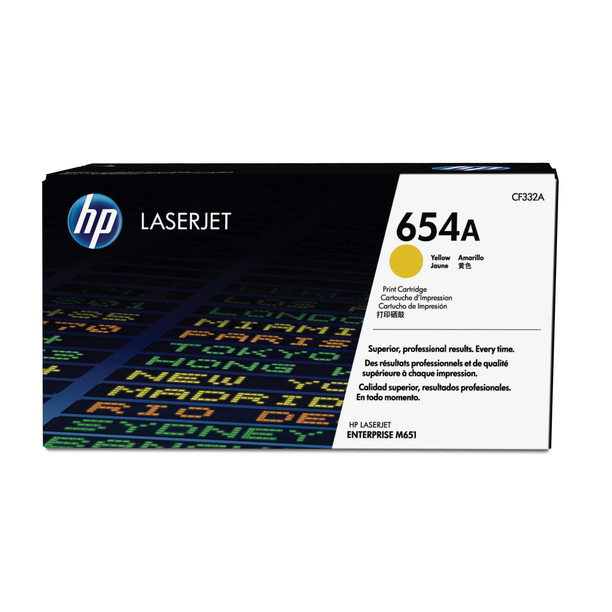 Hp - Toner originale - 654A - Giallo …