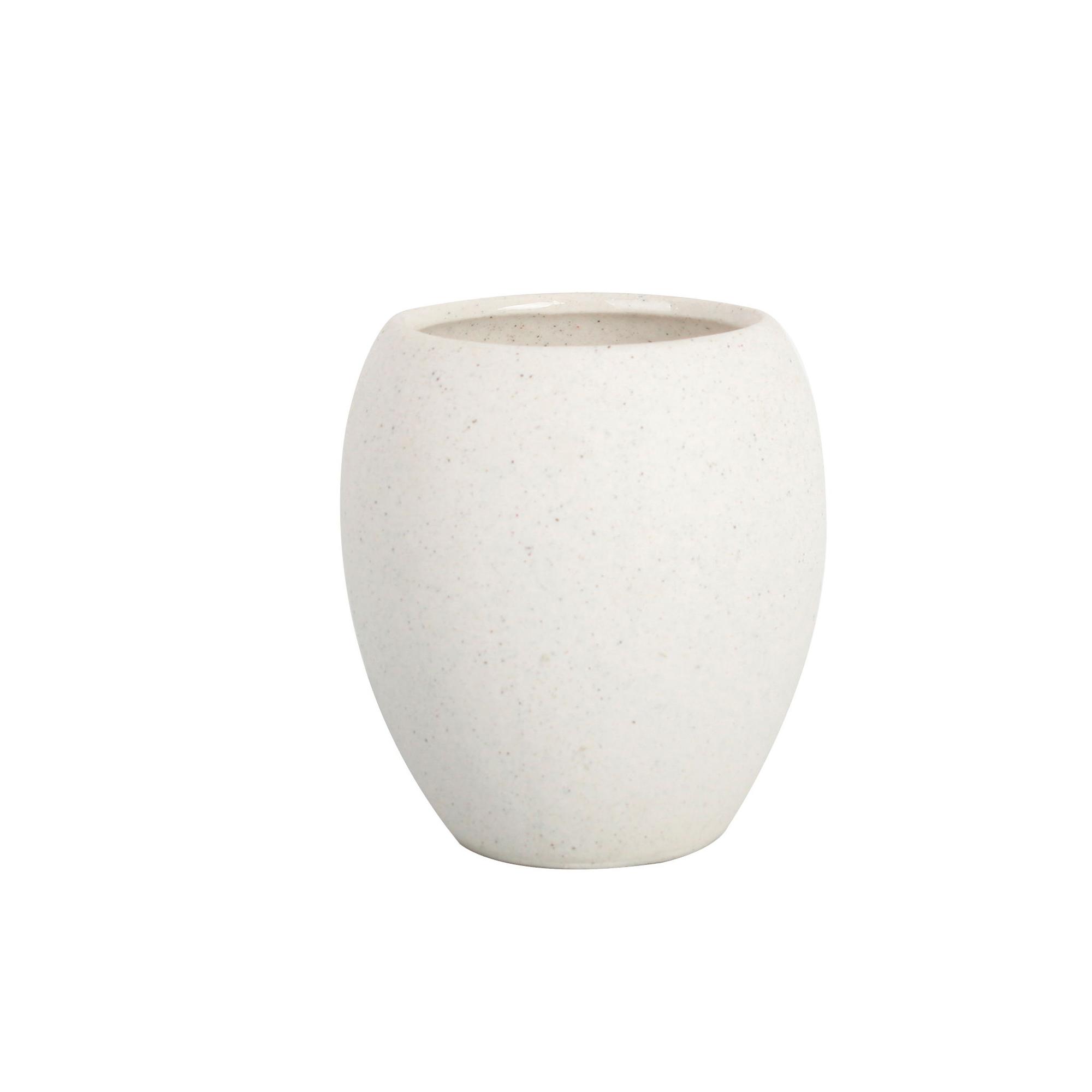 Bicchiere porta spazzolini linea Stone - bianco - …
